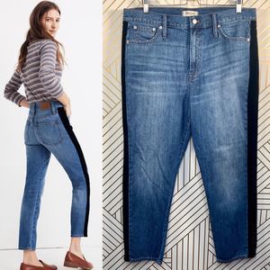 Madewell Perfect Vintage Jean Velvet Tux Stripe, 33